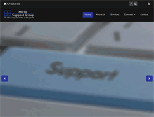 Tablet Screenshot of microsupportgroup.com